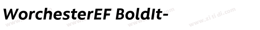 WorchesterEF BoldIt字体转换